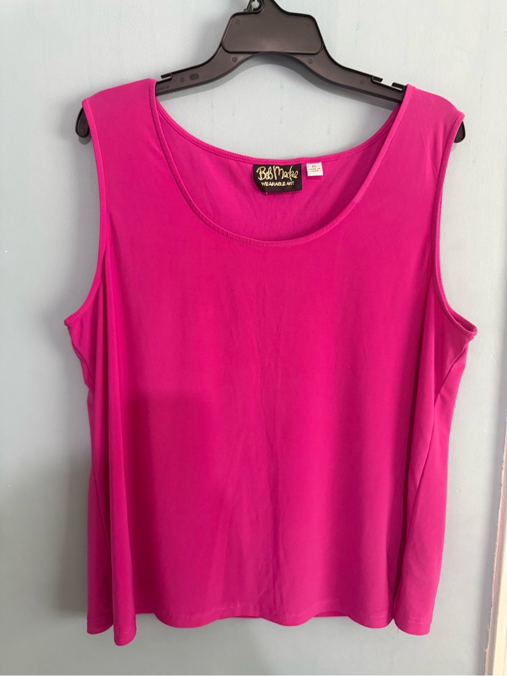 Bob Mackie Vibrant Fuchsia Scoop Neck Tank Top - Picture 6 of 14